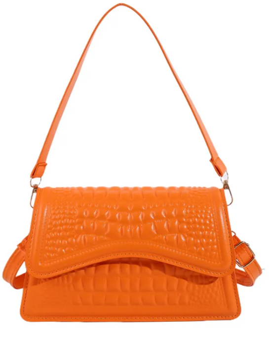 Sac à main effet croco – Élégance intemporelle