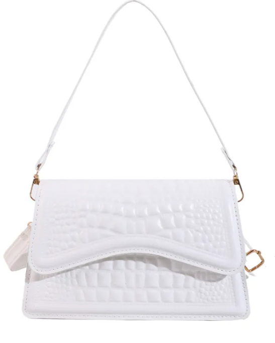 Sac à main effet croco – Élégance intemporelle