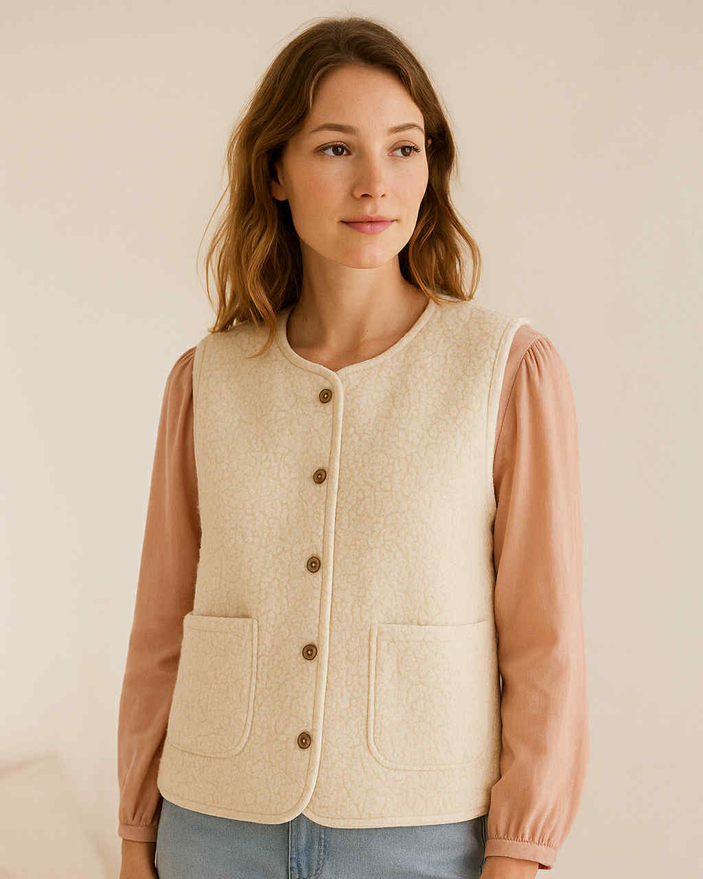 Gilet sans manches- Douceur d'hiver